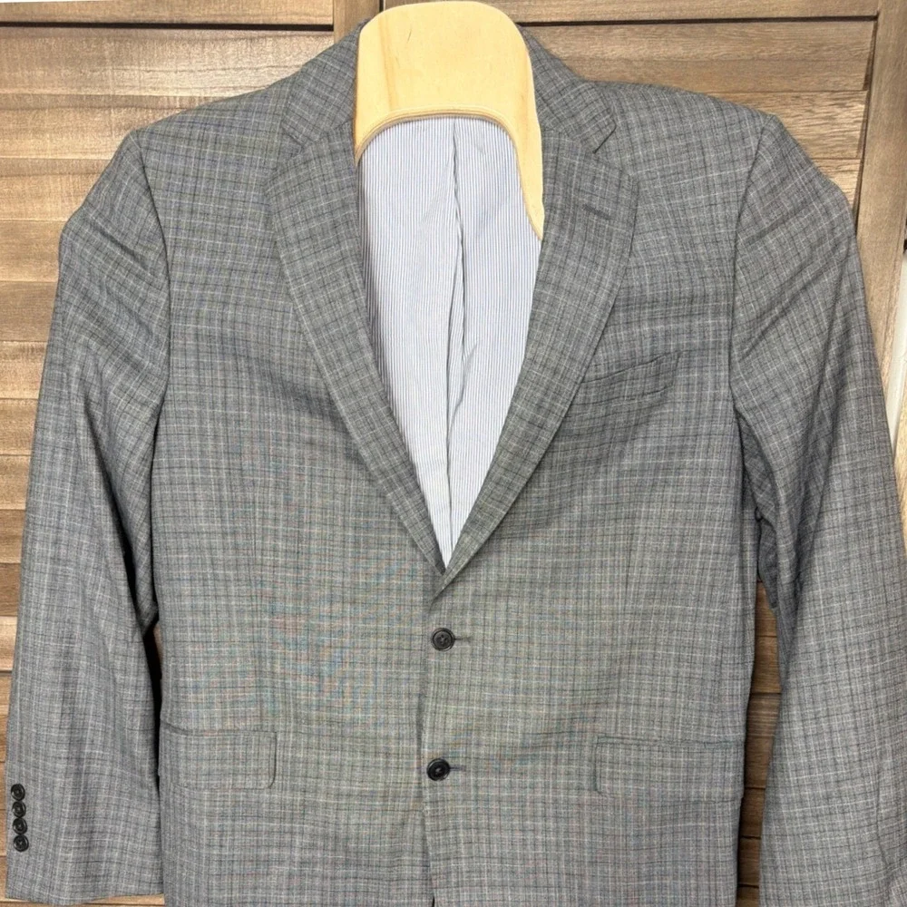 Brooks Brothers Sport Coat Mens 42R Explorer Regent Fit Grey Glen Plaid Wool